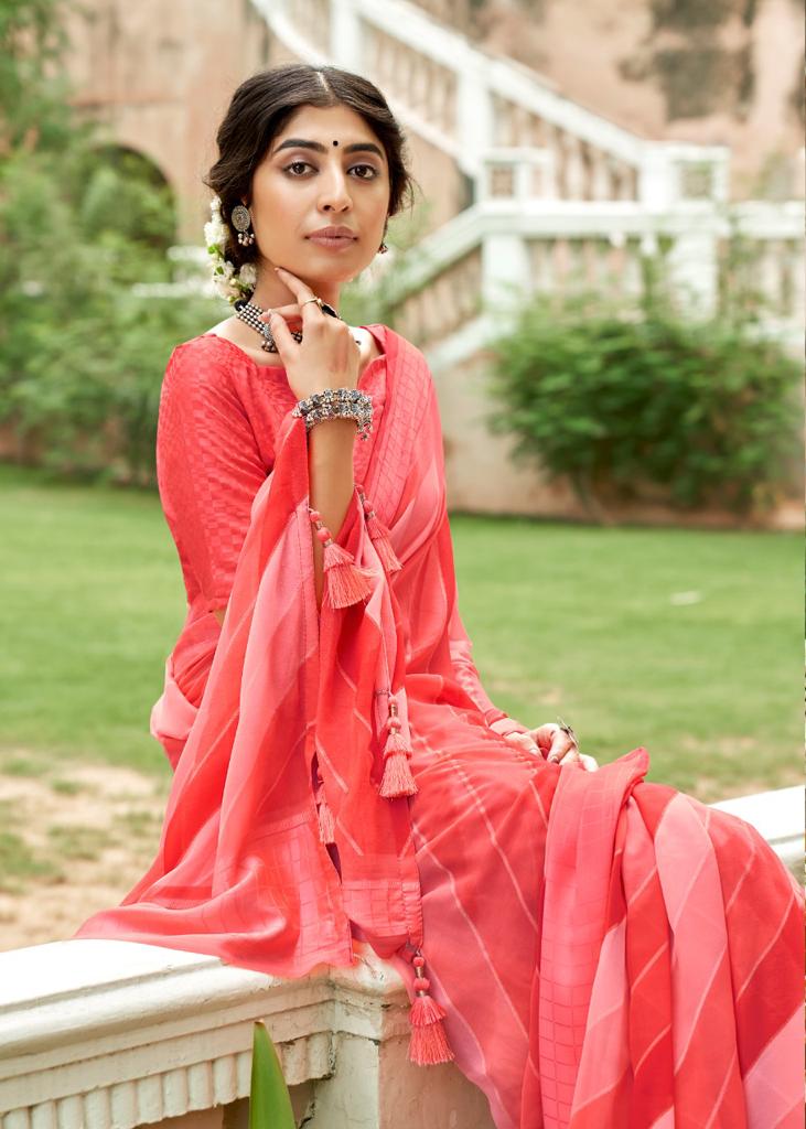Kashvi Rangat New Exclusive Wear Printed Georgette Designer Saree Collection

